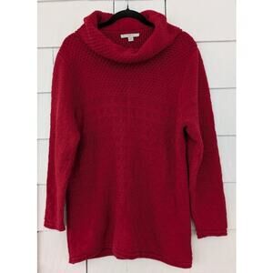 Liz Claiborne XL Heavyweight Knit Sweater Grandmacore Minimalist Winter Holiday